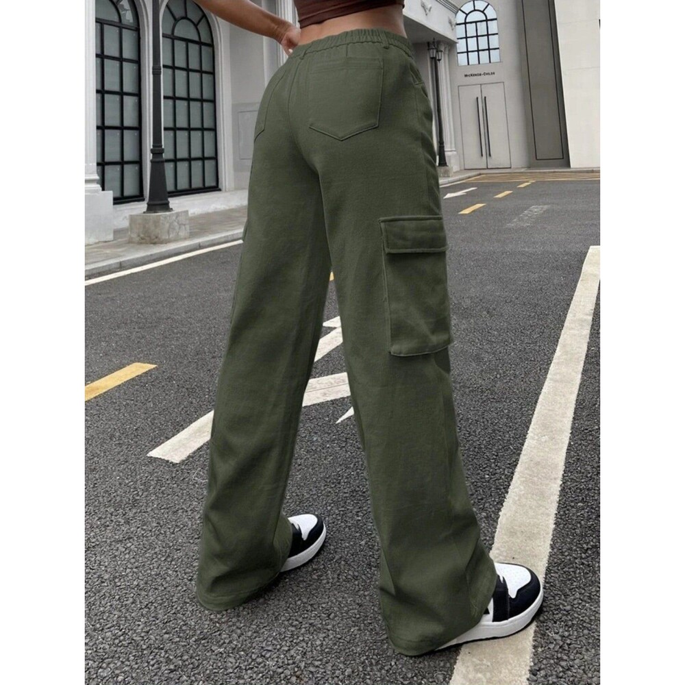 100% cotton Olive Green High Waist Jeans NWOT - Picture 3 of 6